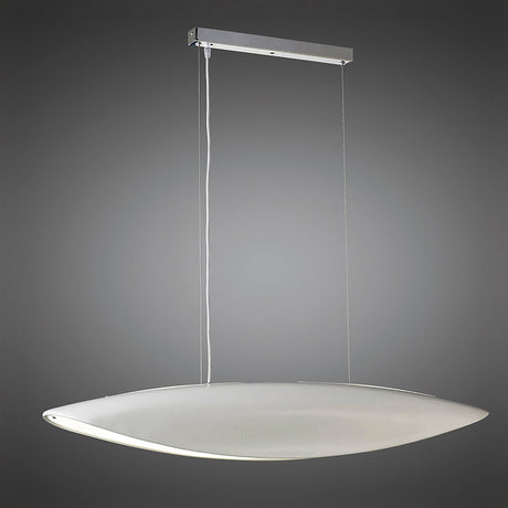 Pasion 6 Light Suspension Light - Gloss White & Polished Chrome