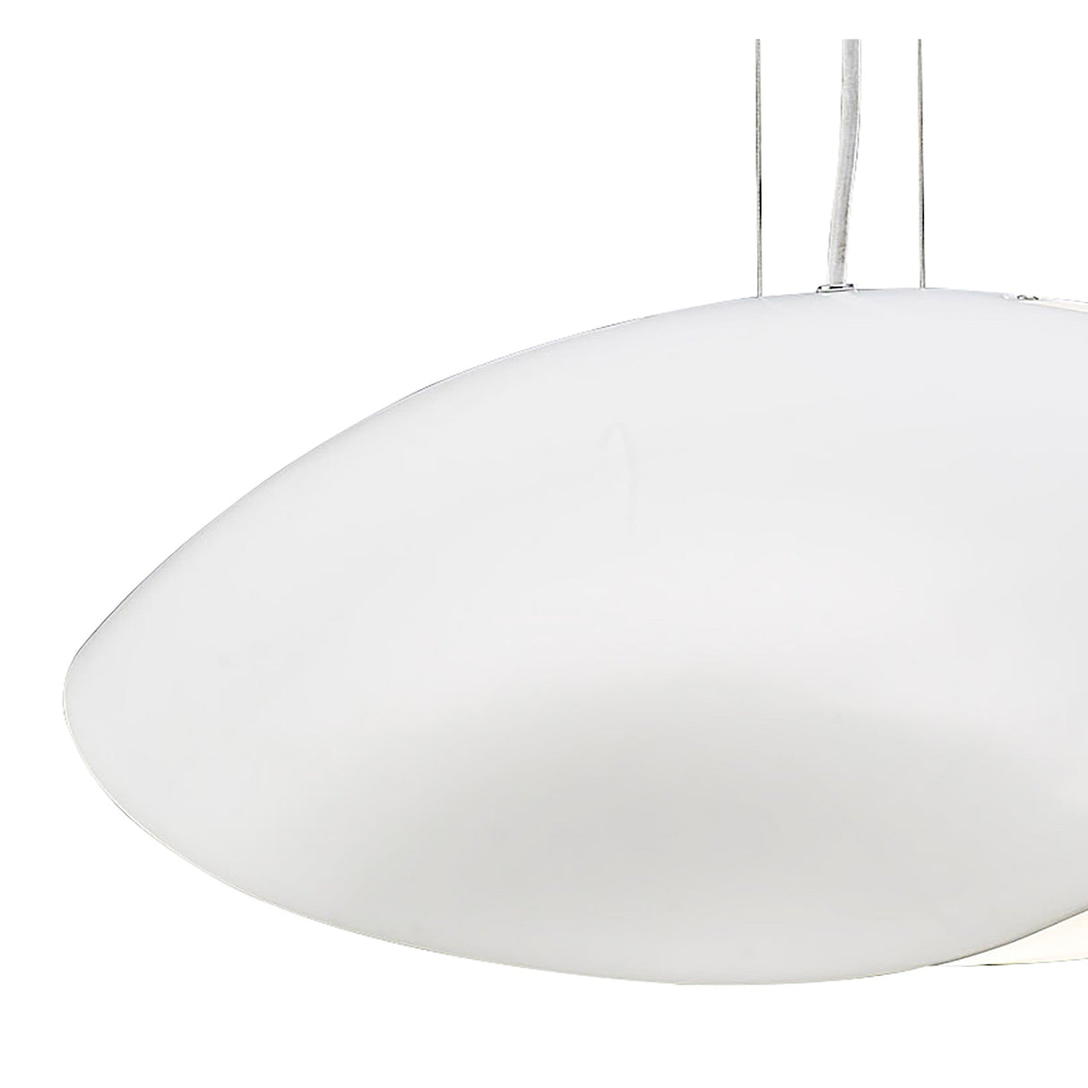 Pasion 4 Light Pendant Light – Gloss White & Polished Chrome