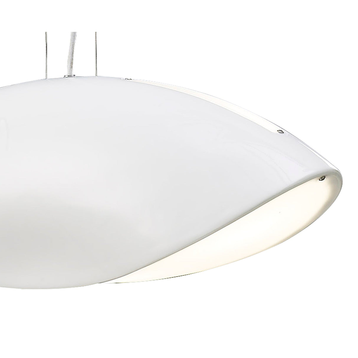 Pasion 4 Light Pendant Light – Gloss White & Polished Chrome
