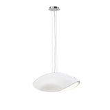 Pasion 4 Light Pendant Light – Gloss White & Polished Chrome
