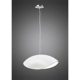 Pasion 4 Light Pendant Light – Gloss White & Polished Chrome