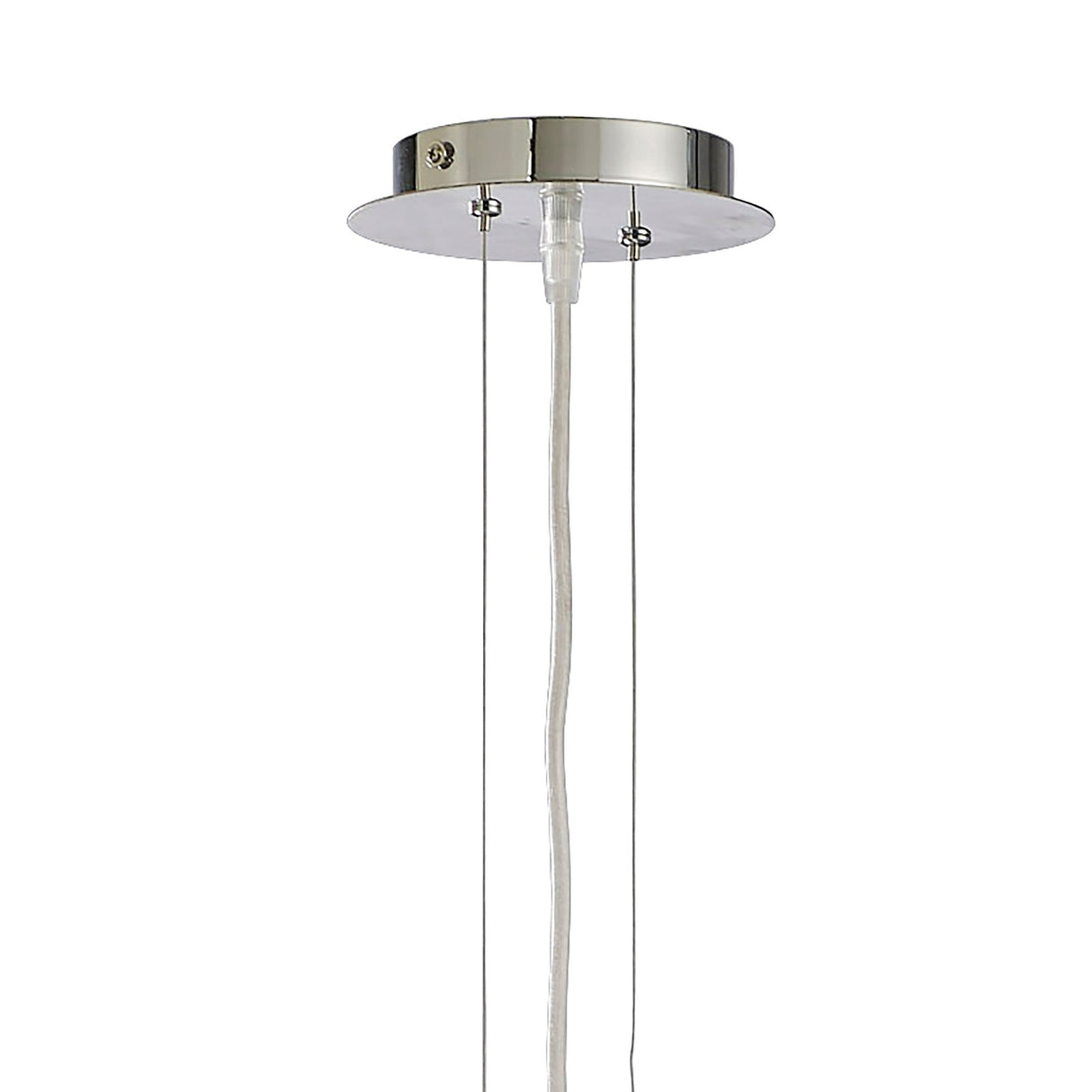Pasion 3 Light Pendant Light – Gloss White & Polished Chrome