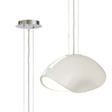 Pasion 3 Light Pendant Light – Gloss White & Polished Chrome