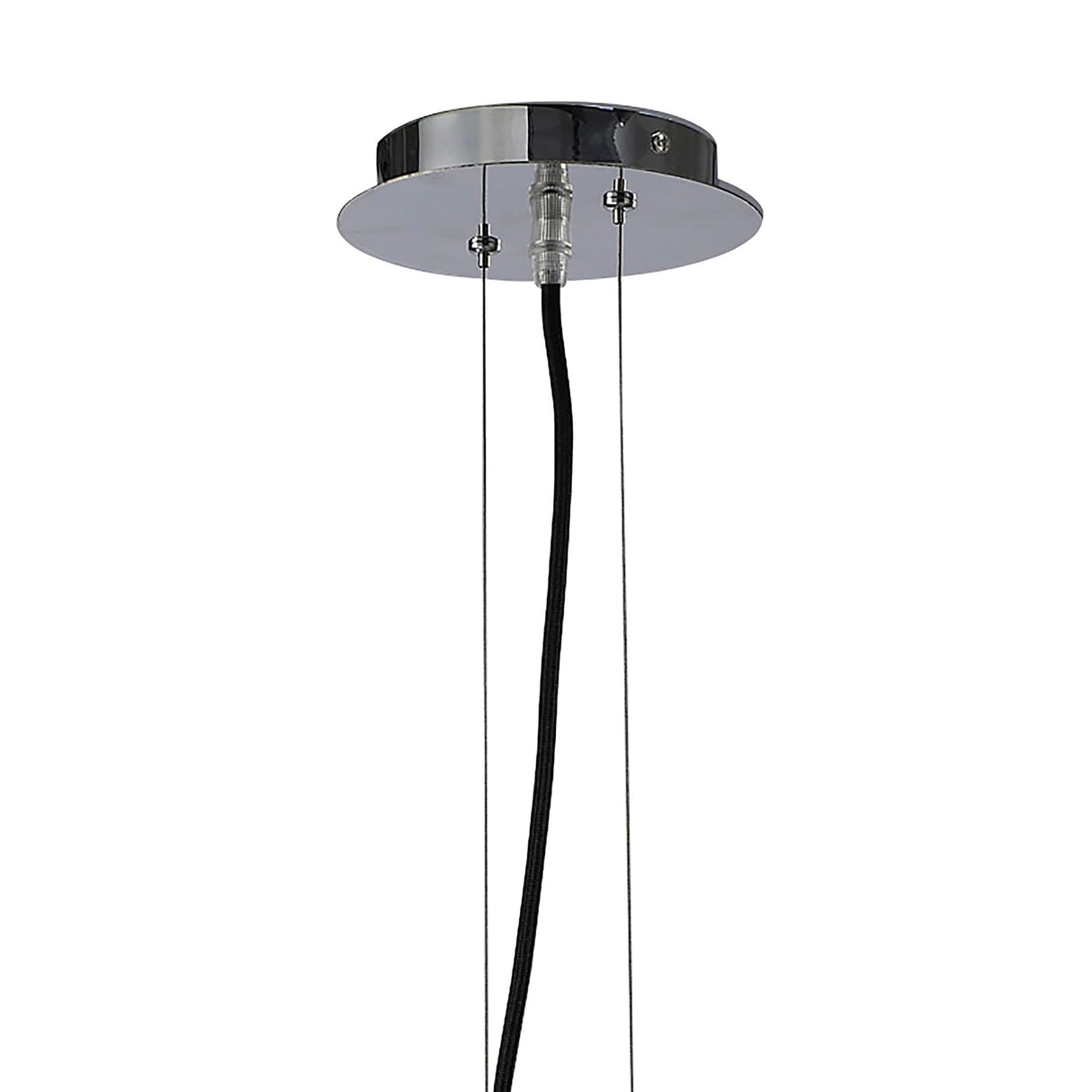 Pasion 3 Light Pendant Light – Gloss Black & Polished Chrome