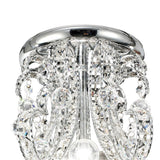 Pearl 9 Light Crystal Semi-Flush Ceiling Light - Polished Chrome