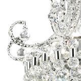 Pearl 9 Light Crystal Semi-Flush Ceiling Light - Polished Chrome