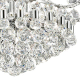 Pearl 9 Light Crystal Semi-Flush Ceiling Light - Polished Chrome