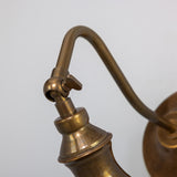 Pelmora Brass Swan Neck Wall Spotlight