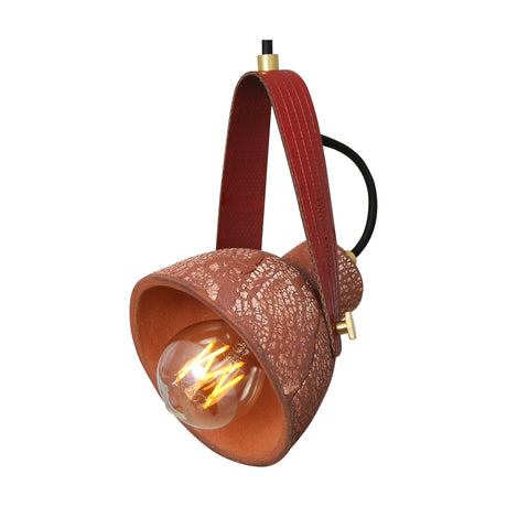 Pera Ceramic Pendant Light - Red Iron