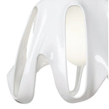 Phantom 50cm Glass Pendant Light 1 Light - White & Chrome