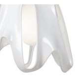 Phantom 50cm Glass Pendant Light 1 Light - White & Chrome