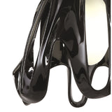 Phantom 50cm Glass Pendant Light 1 Light - Black & Chrome