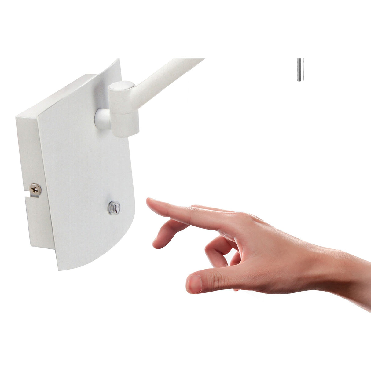 Phuket LED Wall Light 7W 3000K With Touch Dimmer - White/Chrome