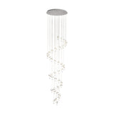 Pianopoli 1 Clear Glass 40 Light Pendant - Chrome