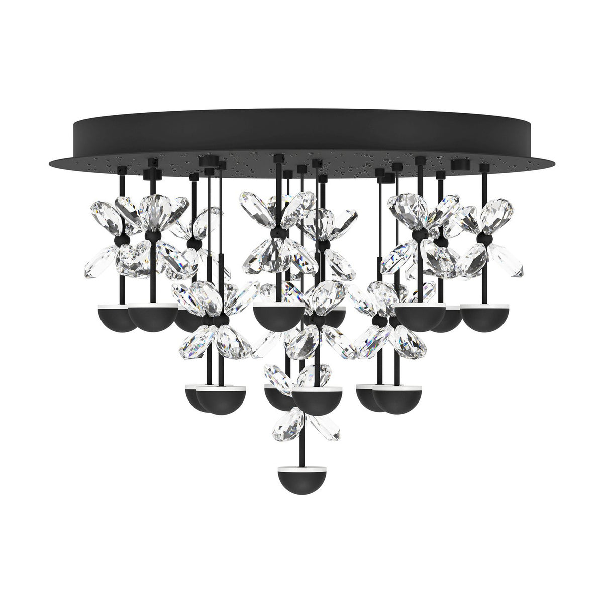 Pianopoli 2 15 Light Ceiling Light - Black