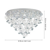 Pianopoli 43 Light Ceiling Light - Chrome