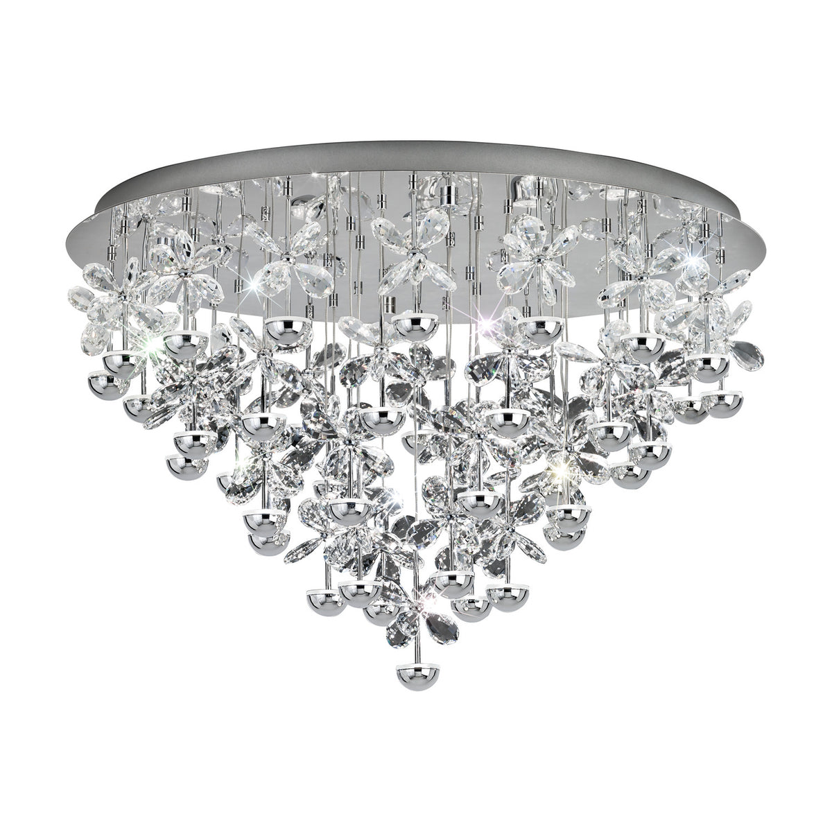 Pianopoli 43 Light Ceiling Light - Chrome