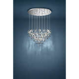 Pianopoli Clear Glass Pendant Light 78cm - Chrome