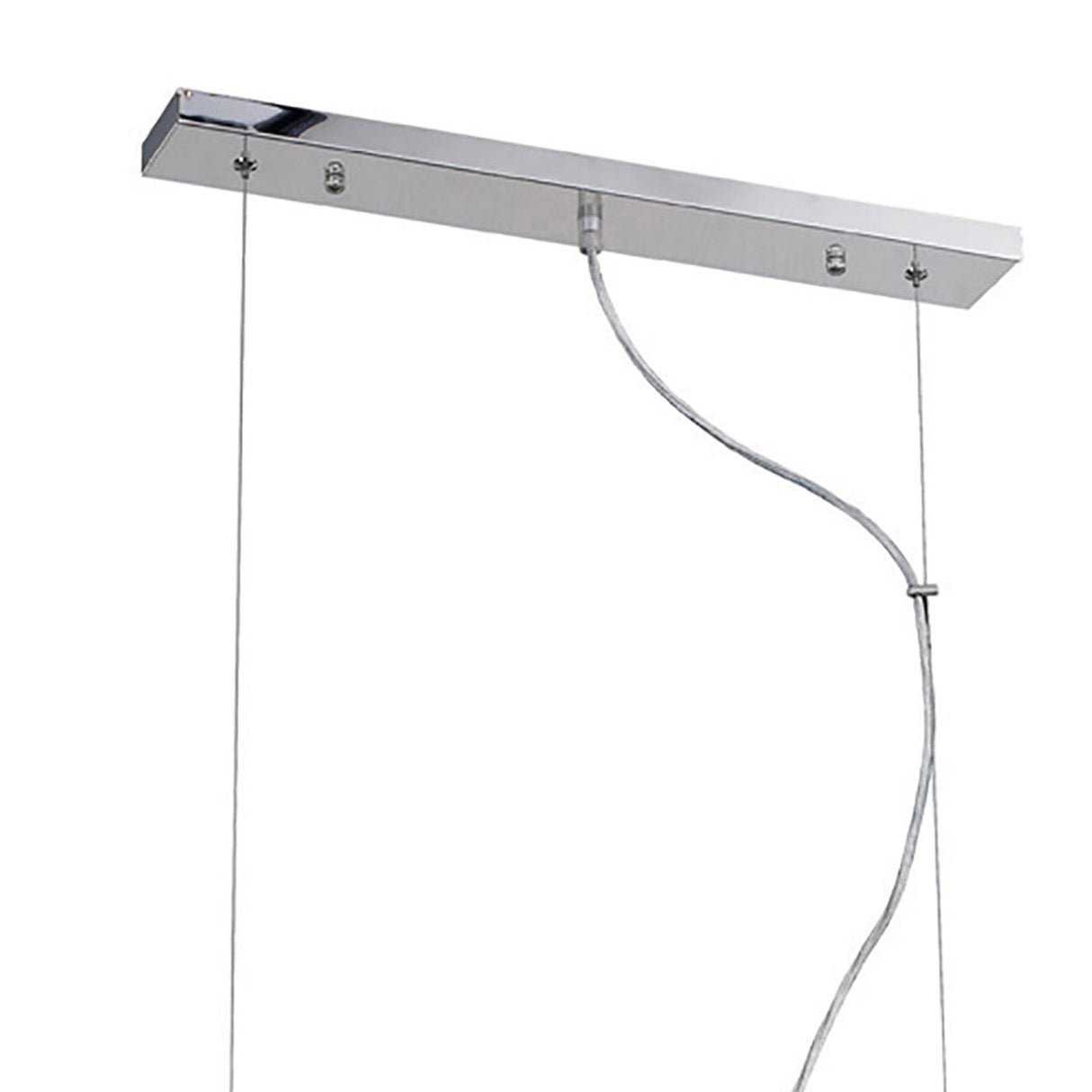 Piazza 9 Light Crystal Linear Suspension Light - Polished Chrome