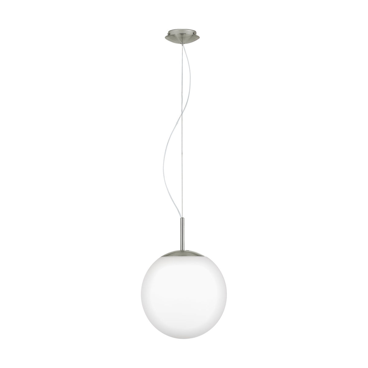 Piedale Pro Glass Pendant Light 30cm - Satin Nickel