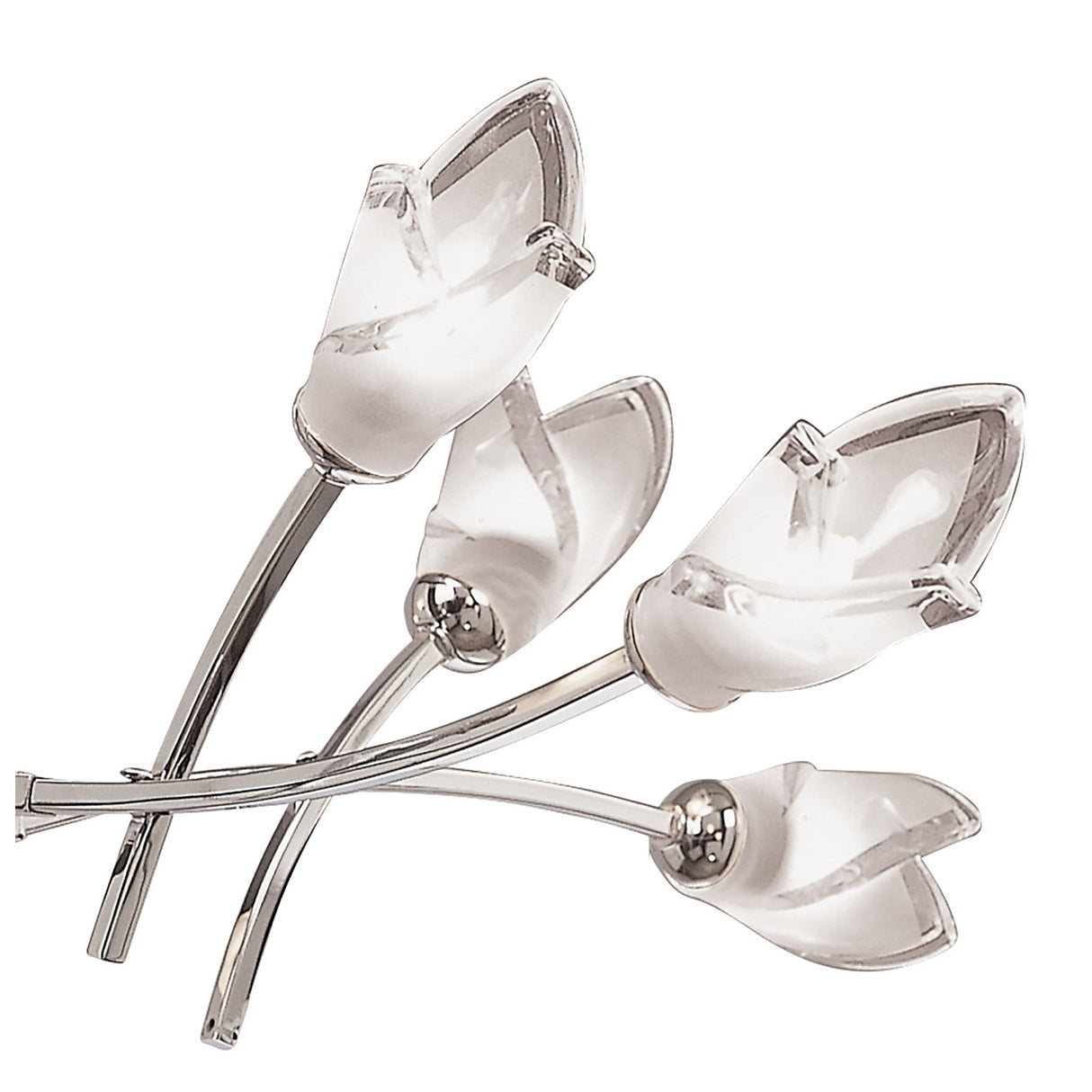 Pietra 4 Arm 8 Light Chandelier - Polished Chrome