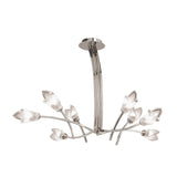 Pietra 4 Arm 8 Light Chandelier - Polished Chrome