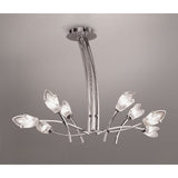 Pietra 4 Arm 8 Light Chandelier - Polished Chrome