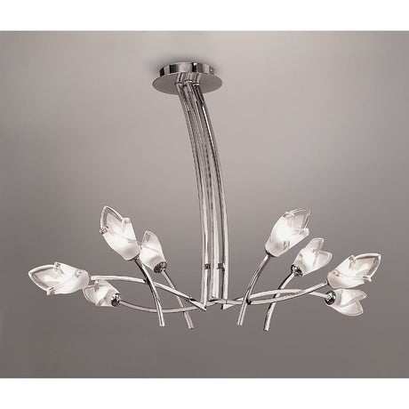Pietra 4 Arm 8 Light Chandelier - Polished Chrome