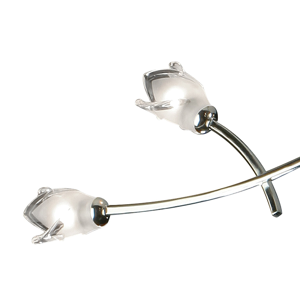 Pietra 70cm 3 Arm 6 Light Chandelier - Polished Chrome