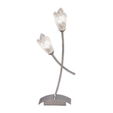 Pietra 2 Light Table Lamp - Polished Chrome