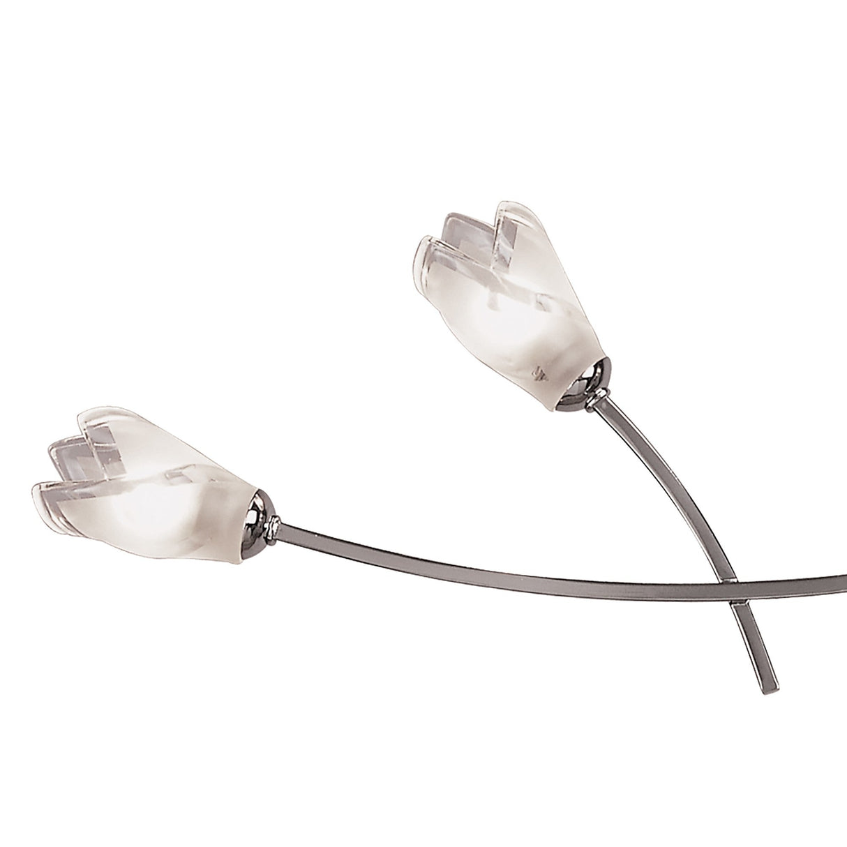 Pietra Linear 2 Arm 4 Light Chandelier - Polished Chrome