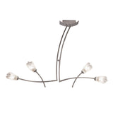 Pietra Linear 2 Arm 4 Light Chandelier - Polished Chrome
