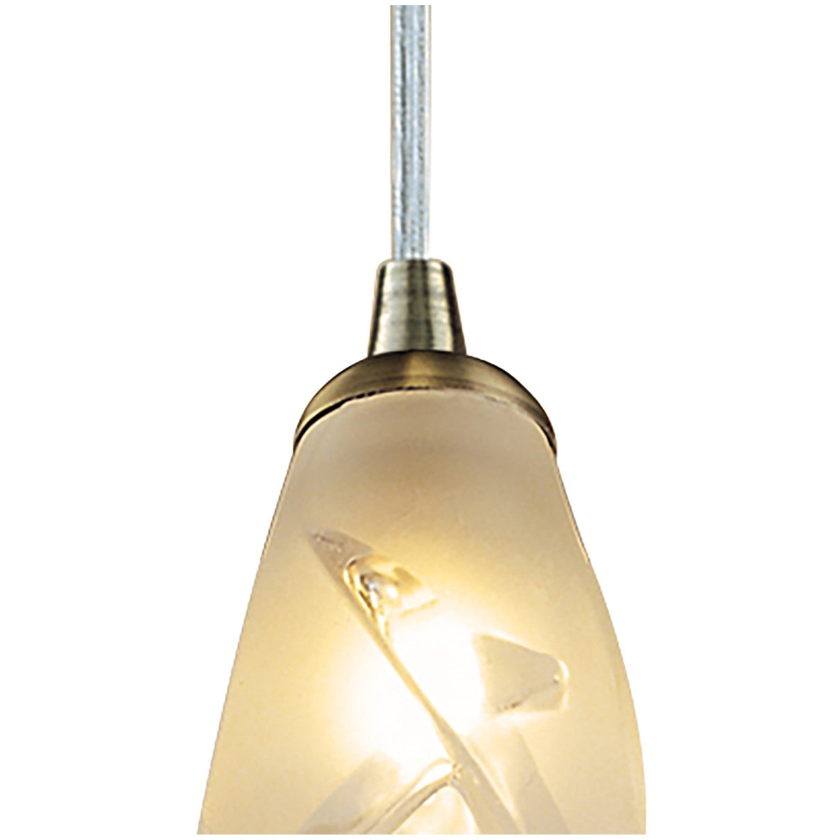Pietra 10cm 1 Light Pendant Light - Antique Brass