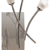 Pietra 6 Light Wall/Ceiling Light With Switch - Chrome