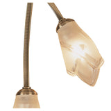 Pietra 2 Light Semi-Flush Ceiling Light – Antique Brass