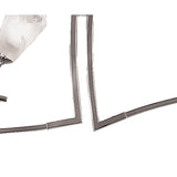 Pietra Linear 2 Arm 6 Light Chandelier - Polished Chrome