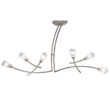 Pietra Linear 2 Arm 6 Light Chandelier - Polished Chrome