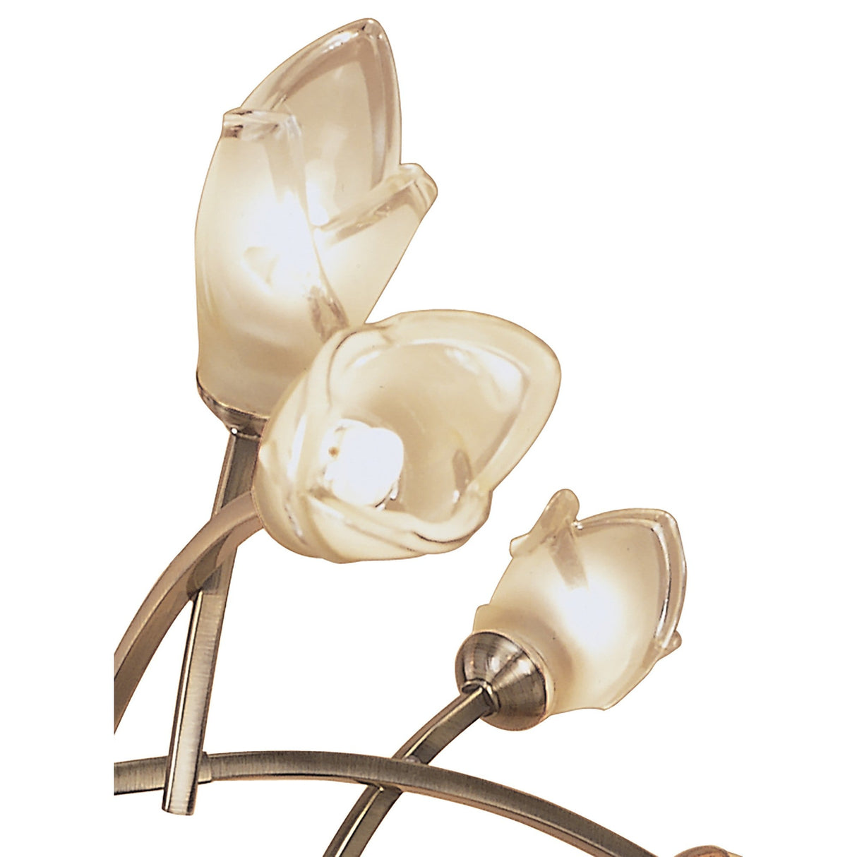 Pietra 70cm 3 Arm 6 Light Chandelier - Antique Brass