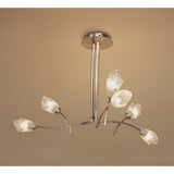 Pietra 70cm 3 Arm 6 Light Chandelier - Antique Brass