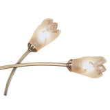 Pietra Linear 2 Arm 4 Light Chandelier - Antique Brass