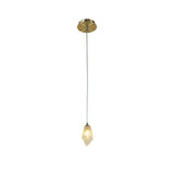 Pietra 10cm 1 Light Pendant Light - Antique Brass