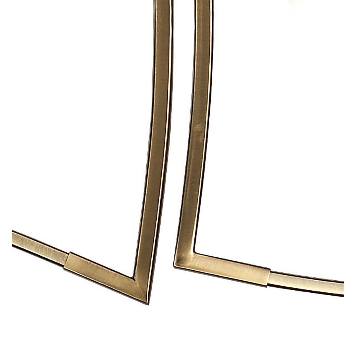 Pietra Linear 2 Arm 6 Light Chandelier - Antique Brass