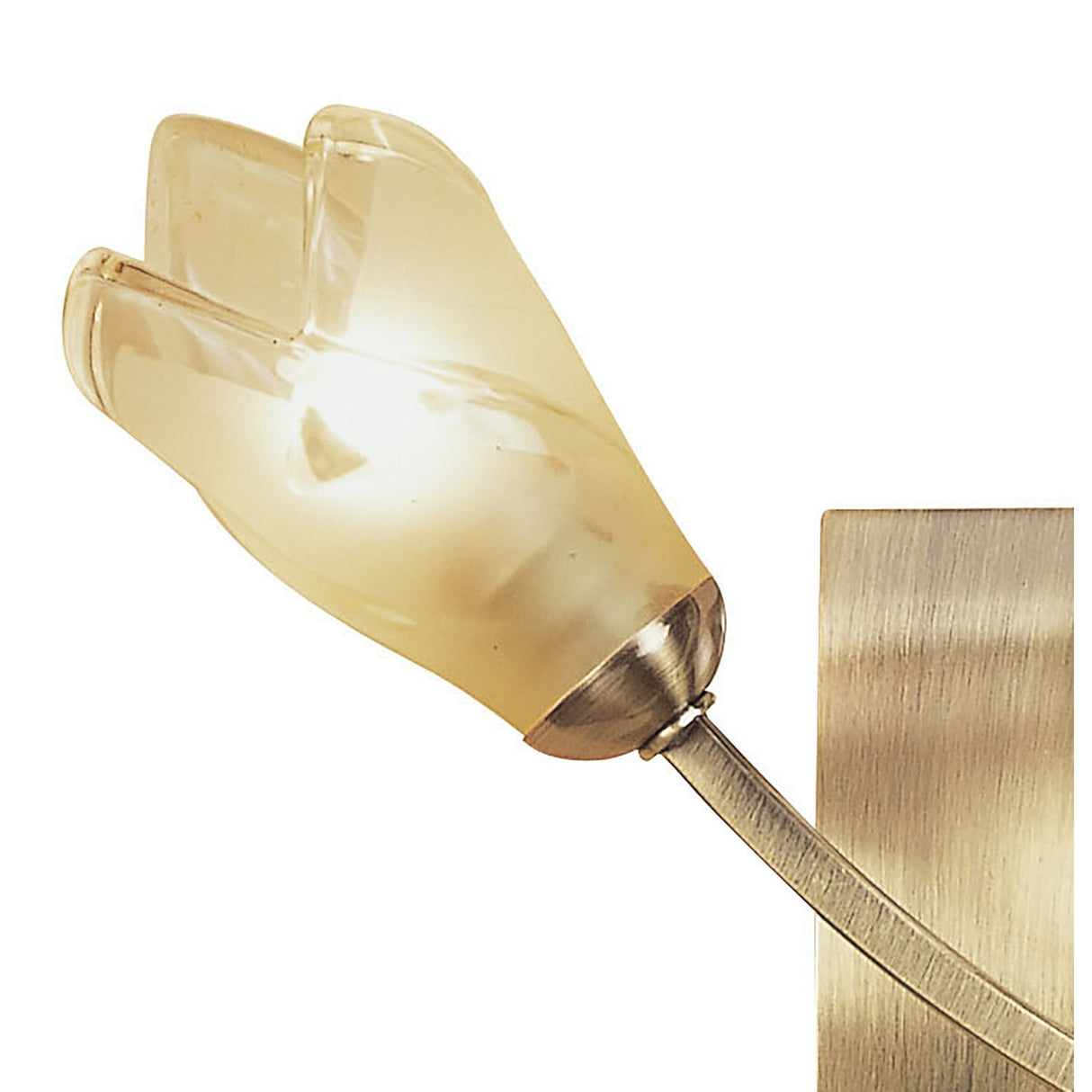 Pietra 2 Light Wall Light With Switch - Antique Brass