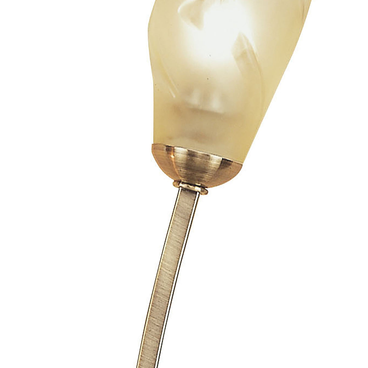 Pietra 2 Light Wall Light With Switch - Antique Brass