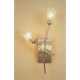 Pietra 2 Light Wall Light With Switch - Antique Brass