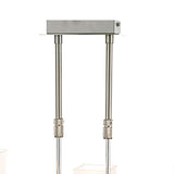 Pila 6 Light Suspension Light - Satin Nickel