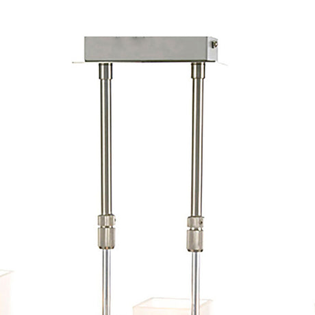 Pila 6 Light Suspension Light - Satin Nickel