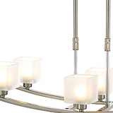 Pila 6 Light Suspension Light - Satin Nickel