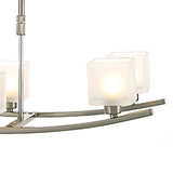 Pila 6 Light Suspension Light - Satin Nickel