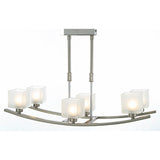 Pila 6 Light Suspension Light - Satin Nickel